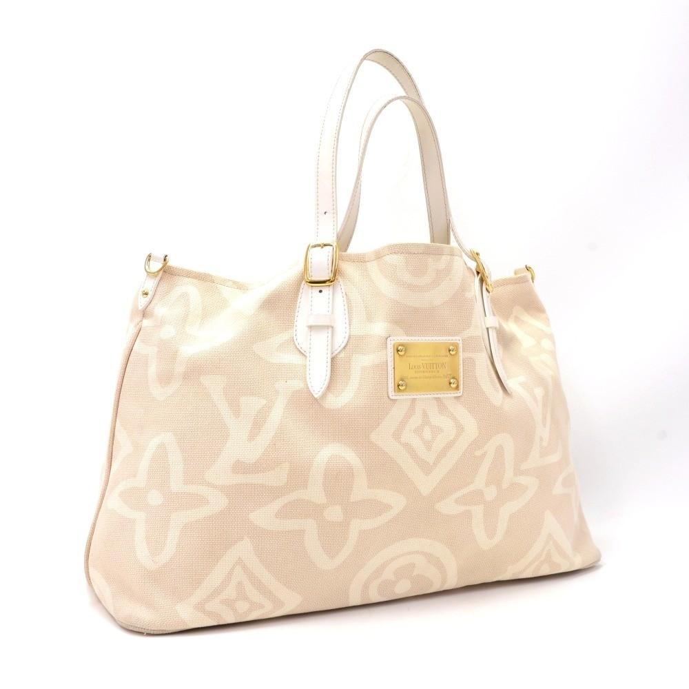 tahitienne cabas gm monogram cotton handbag