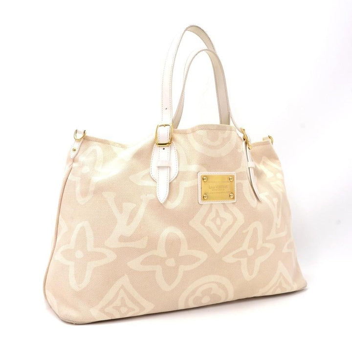 tahitienne cabas gm monogram cotton handbag