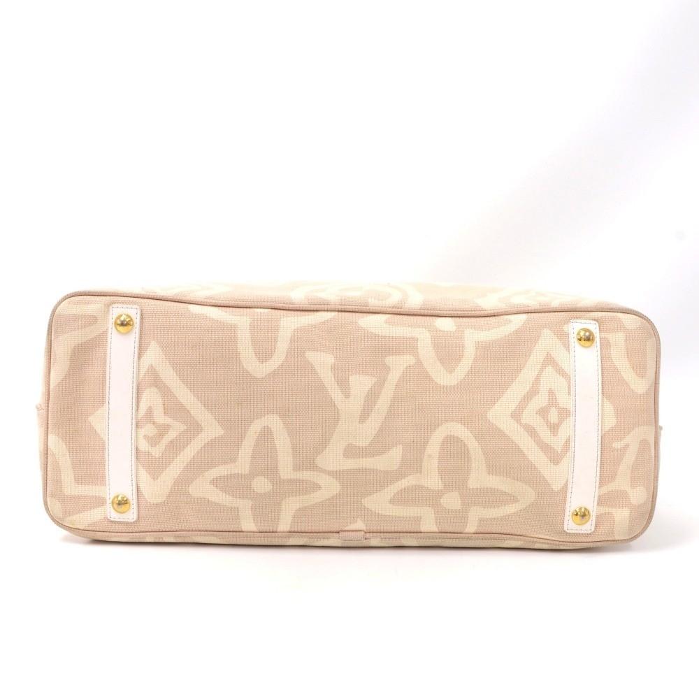 tahitienne cabas gm monogram cotton handbag