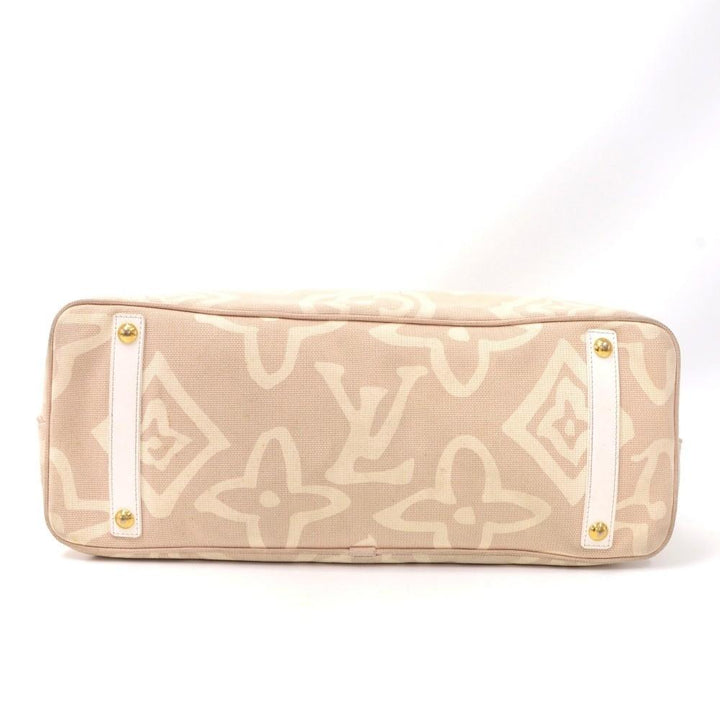 tahitienne cabas gm monogram cotton handbag