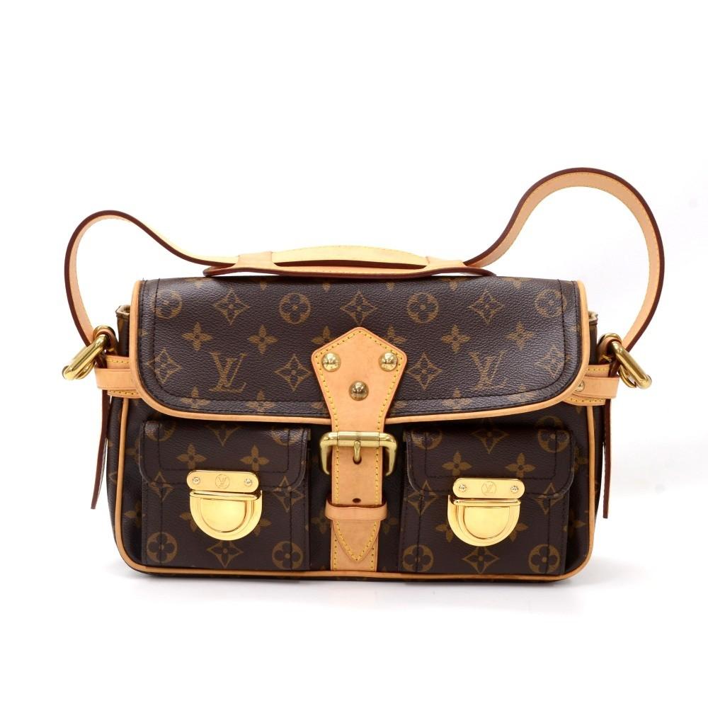hudson monogram canvas handbag
