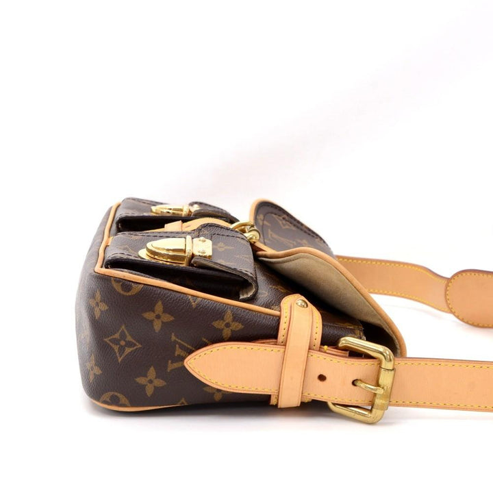 hudson monogram canvas handbag