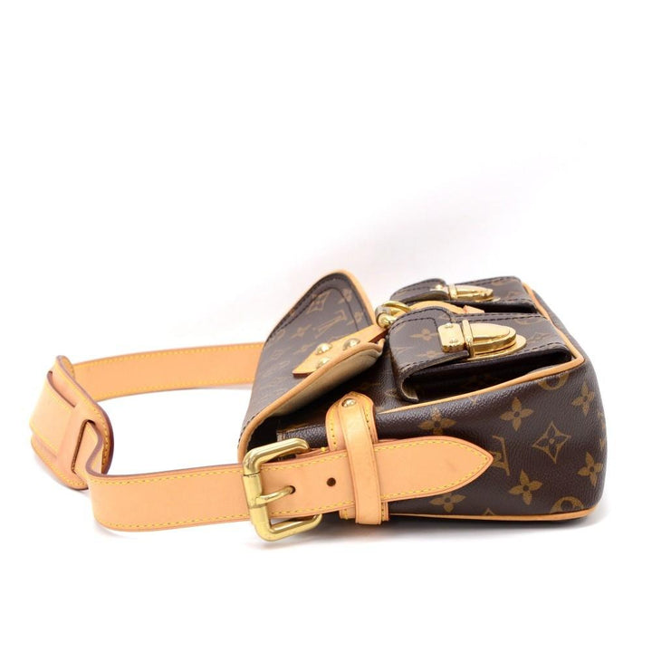 hudson monogram canvas handbag