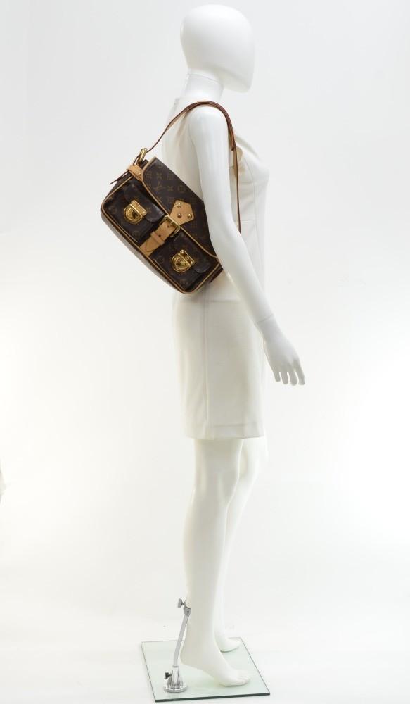 hudson monogram canvas handbag