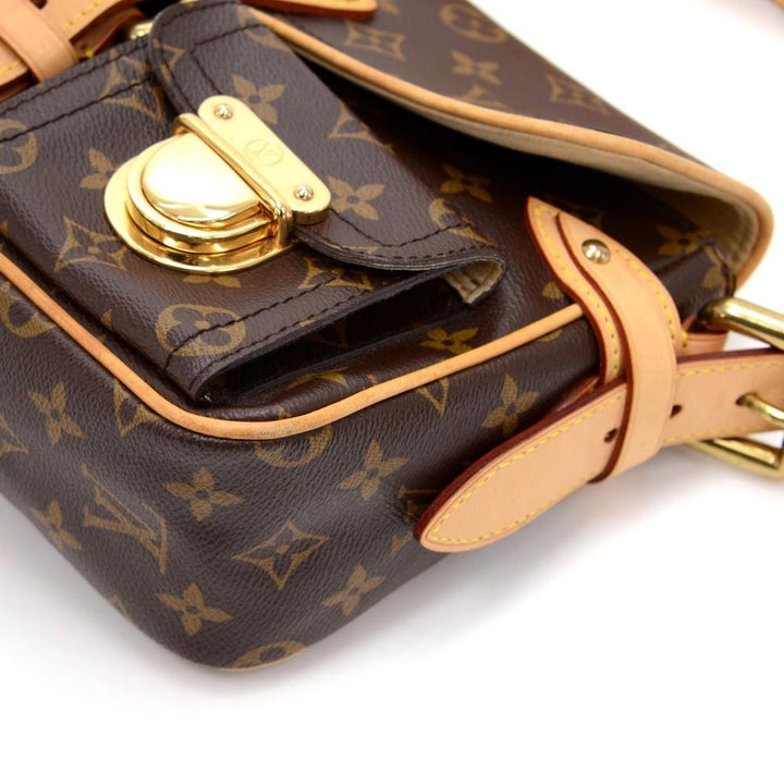 hudson monogram canvas handbag