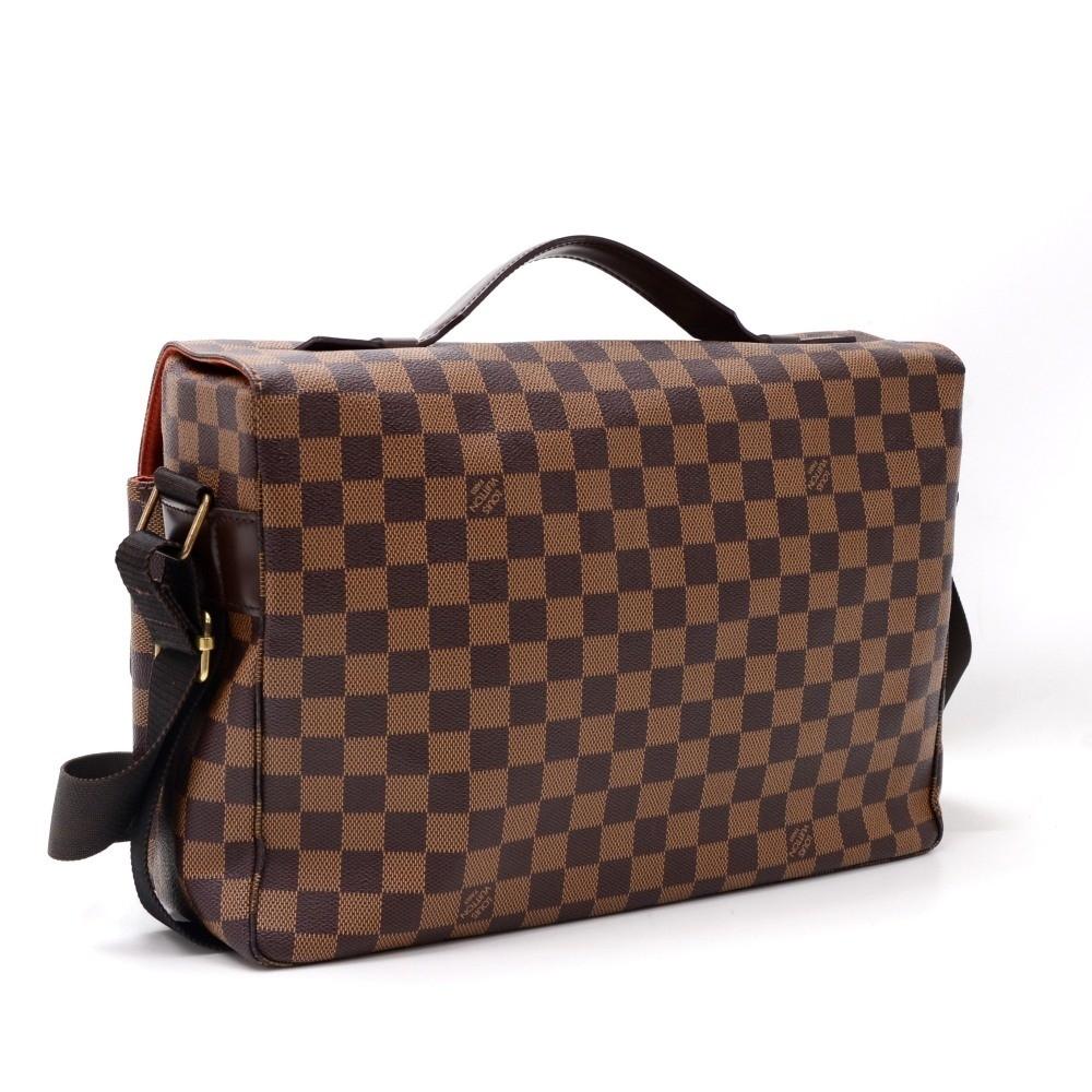 broadway damier ebene canvas large messenger bag