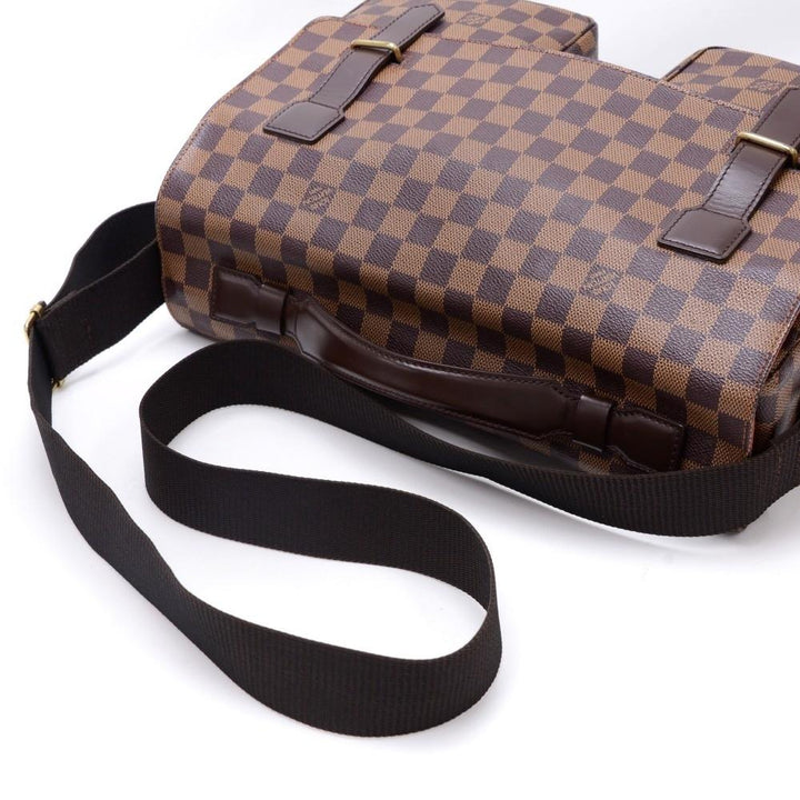 broadway damier ebene canvas large messenger bag