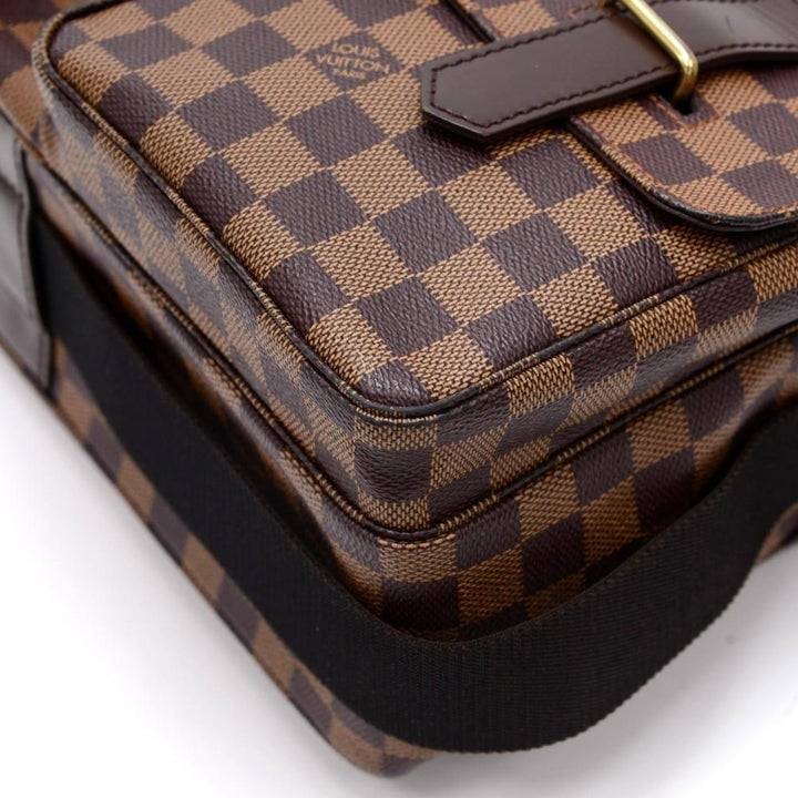 broadway damier ebene canvas large messenger bag