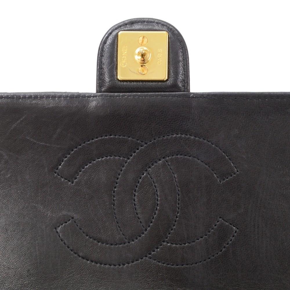 10" quilted lambskin leather shoulder bag