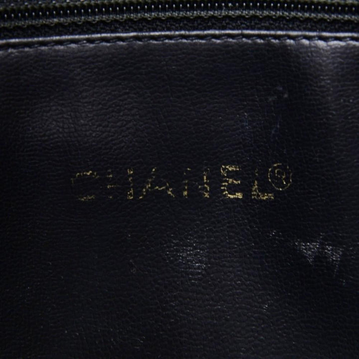 12" large caviar leather tote bag