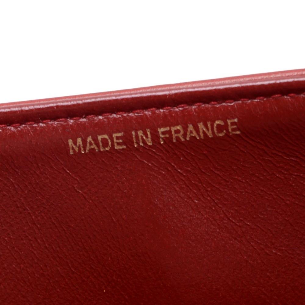 2.55 10" double flap quilted lambskin leather shoulder bag