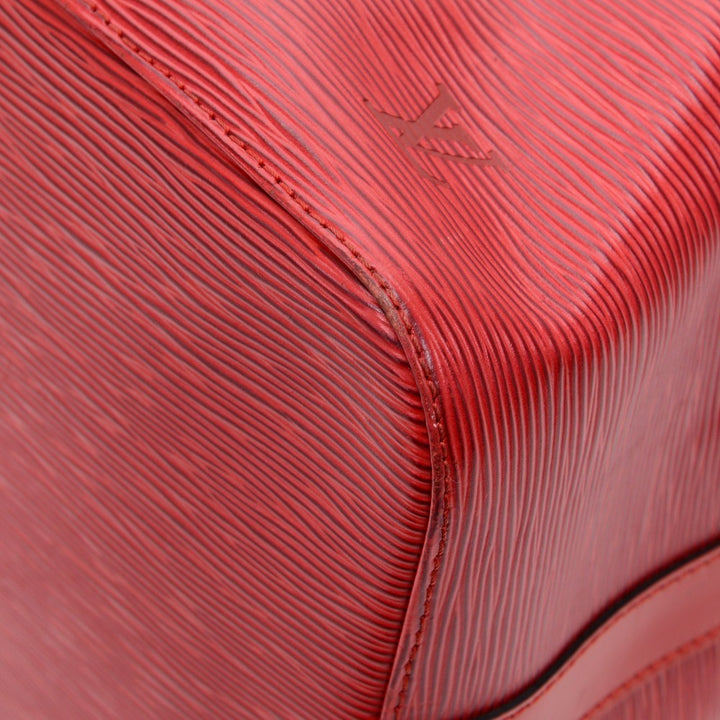 petit noe red epi leather bag