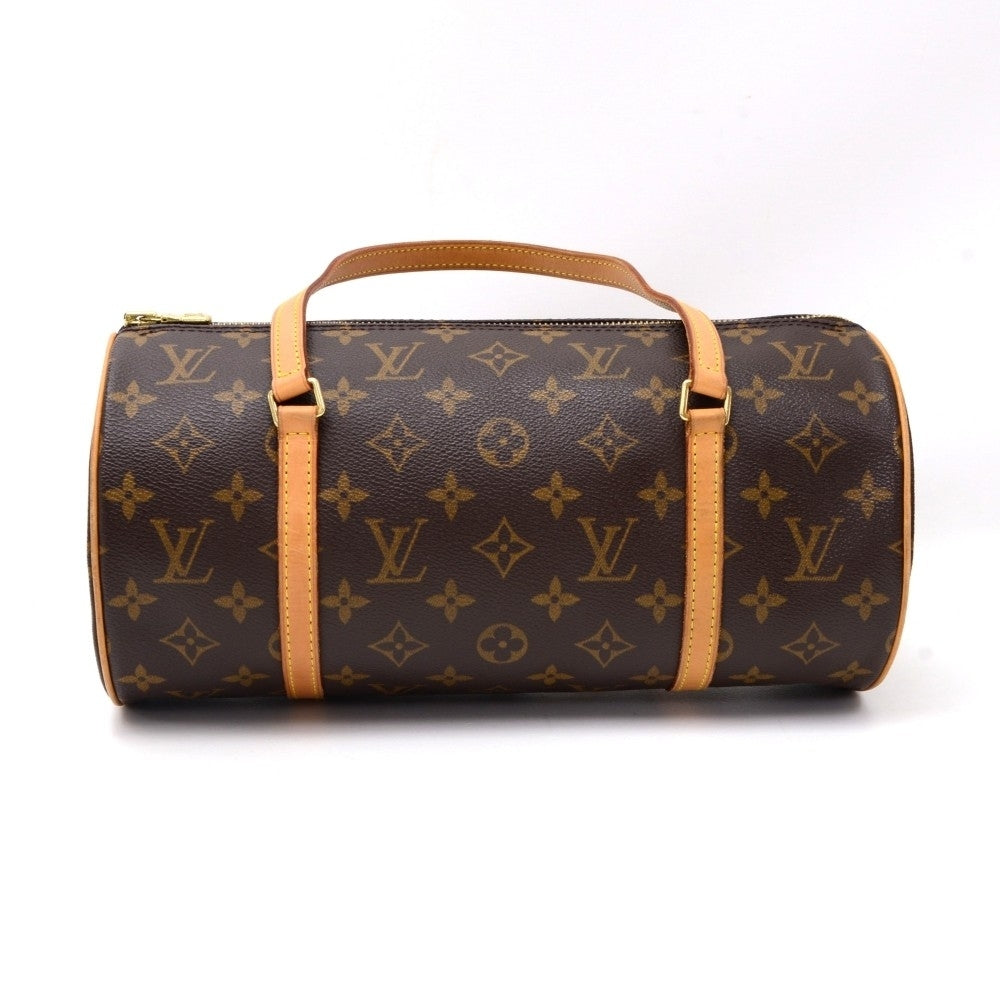 papillon 30 monogram canvas handbag with pouch