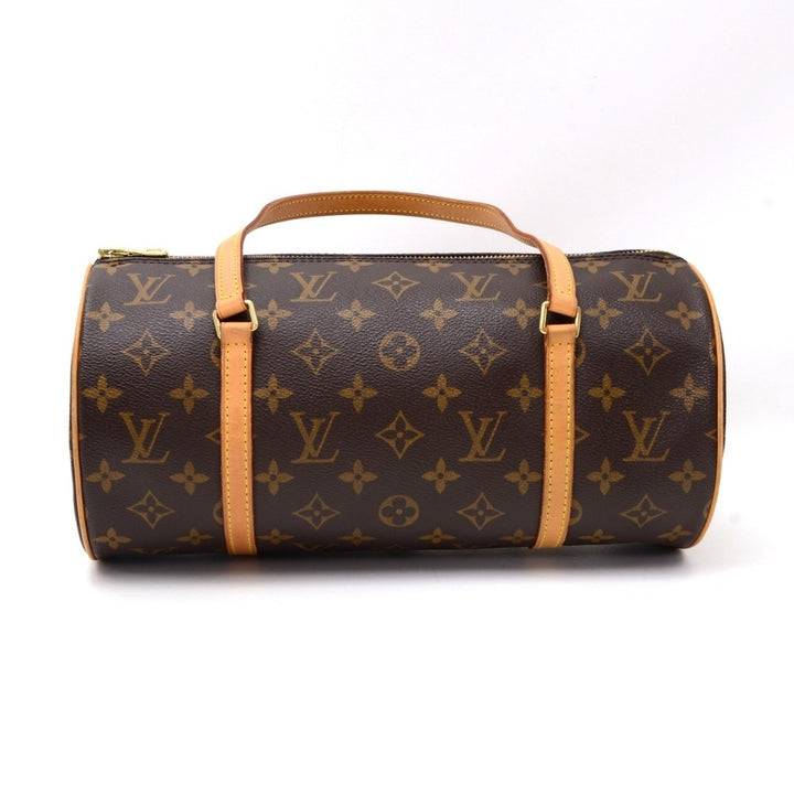 papillon 30 monogram canvas handbag with pouch
