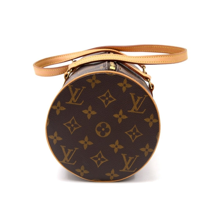 papillon 30 monogram canvas handbag with pouch