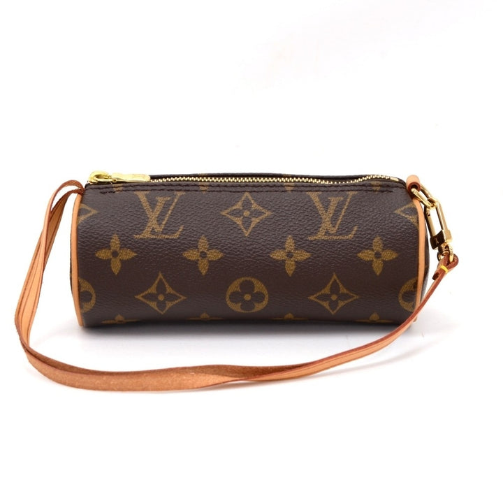 papillon 30 monogram canvas handbag with pouch