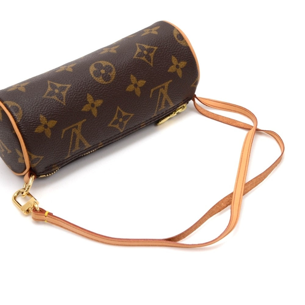 papillon 30 monogram canvas handbag with pouch