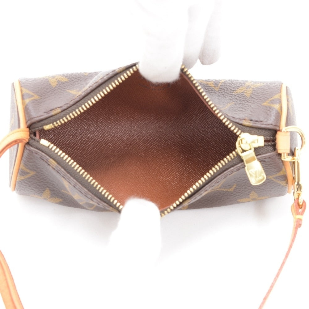 papillon 30 monogram canvas handbag with pouch