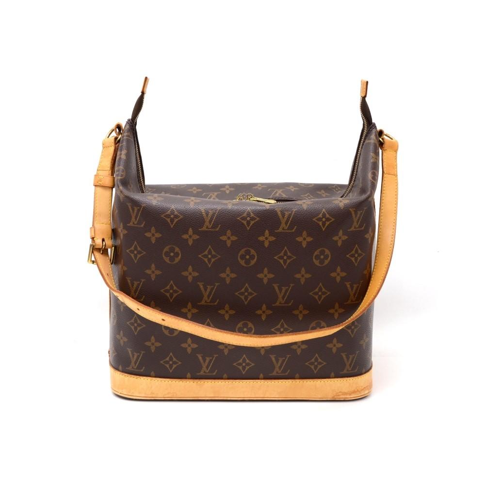 amfar monogram canvas shoulder bag