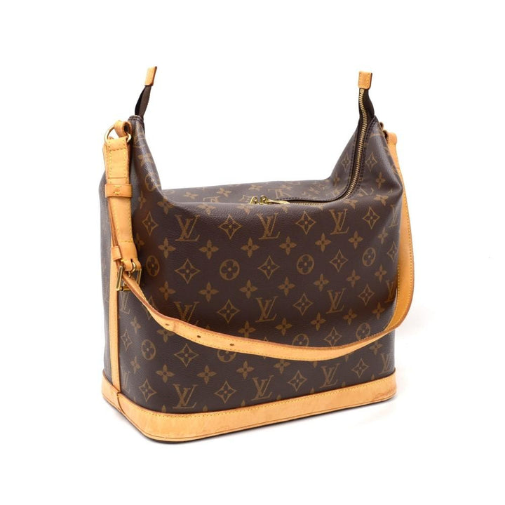 amfar monogram canvas shoulder bag