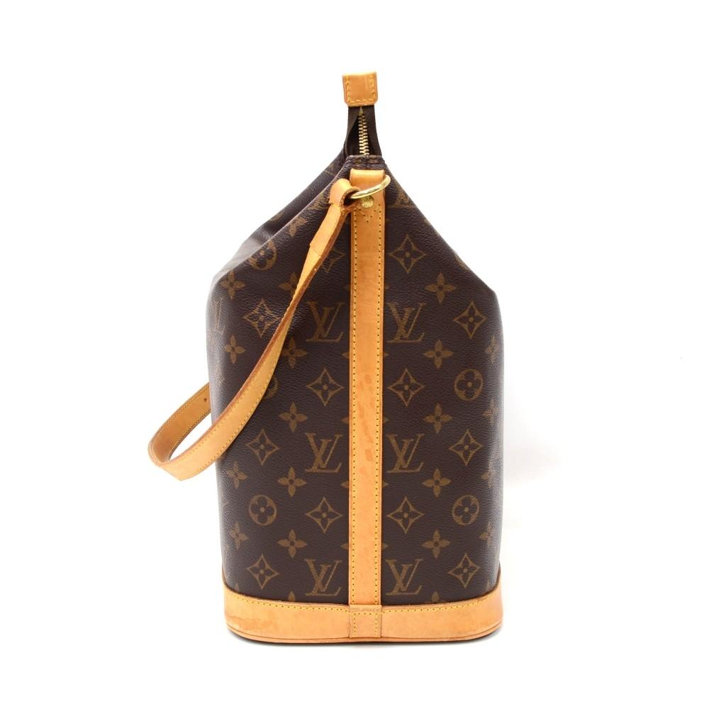 amfar monogram canvas shoulder bag