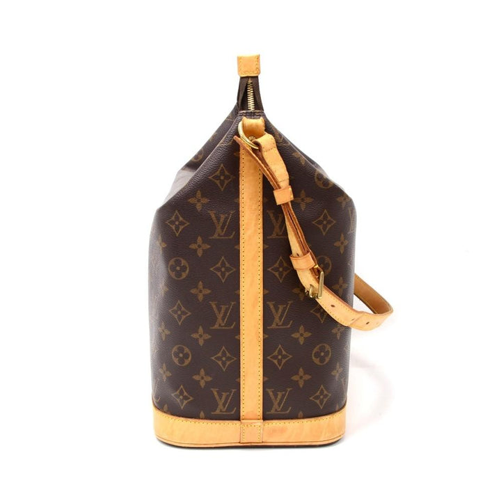 amfar monogram canvas shoulder bag