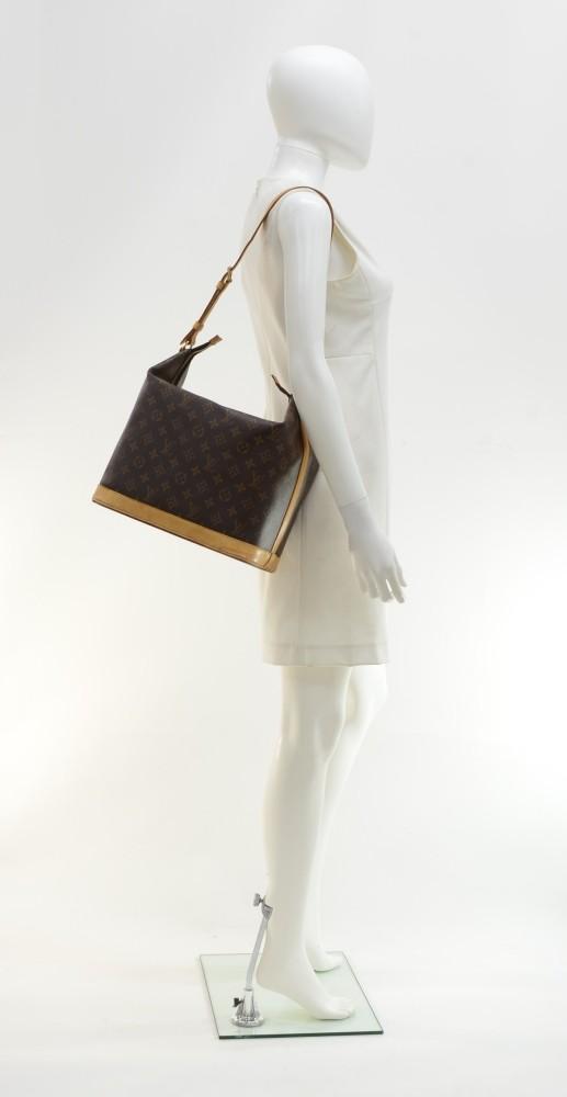 amfar monogram canvas shoulder bag