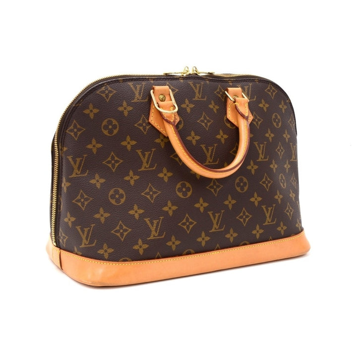 alma monogram canvas handbag