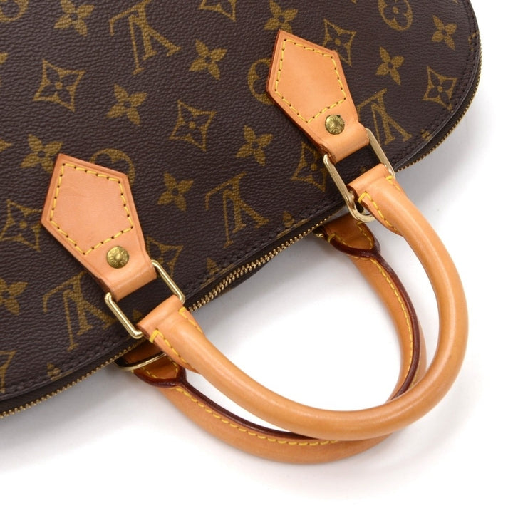 alma monogram canvas handbag