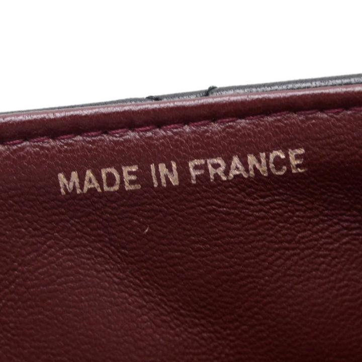 8" single flap quilted lambskin leather shoulder bag