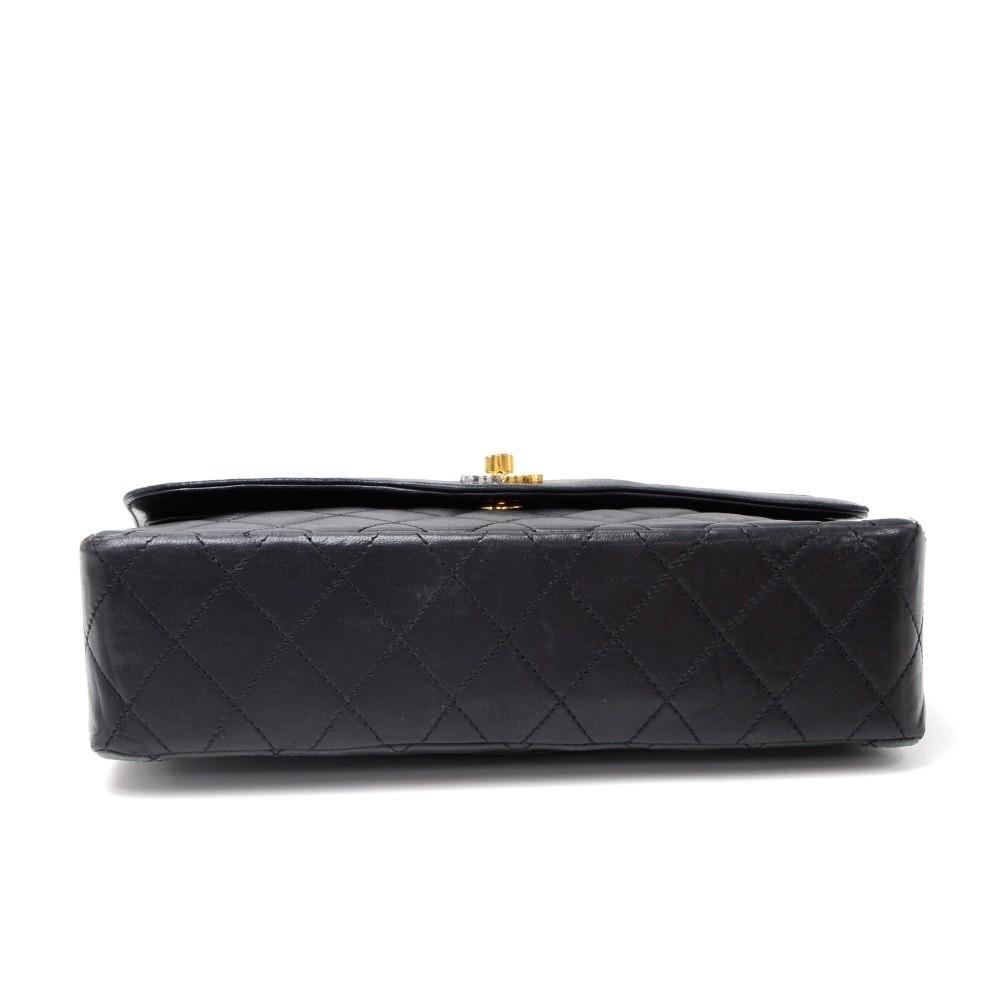 2.55 10" double flap quilted lambskin leather shoulder bag - paris limited edition