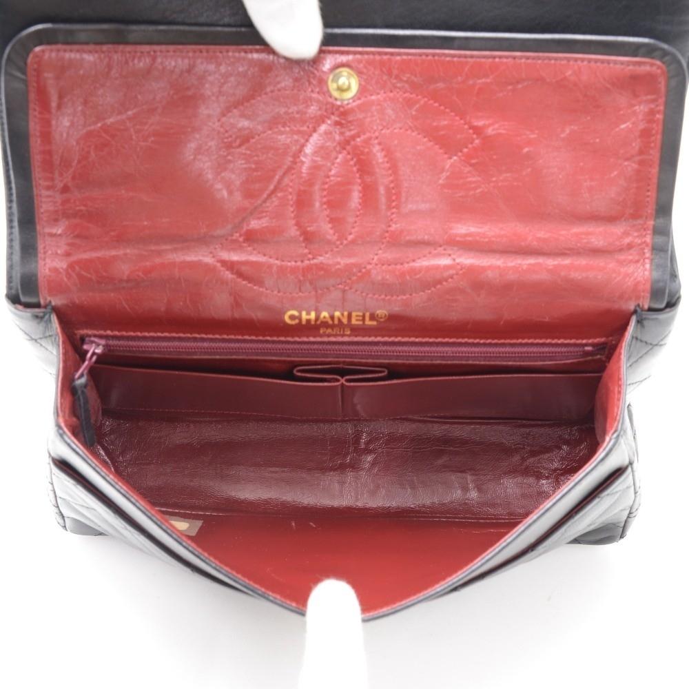 2.55 10" double flap quilted lambskin leather shoulder bag - paris limited edition