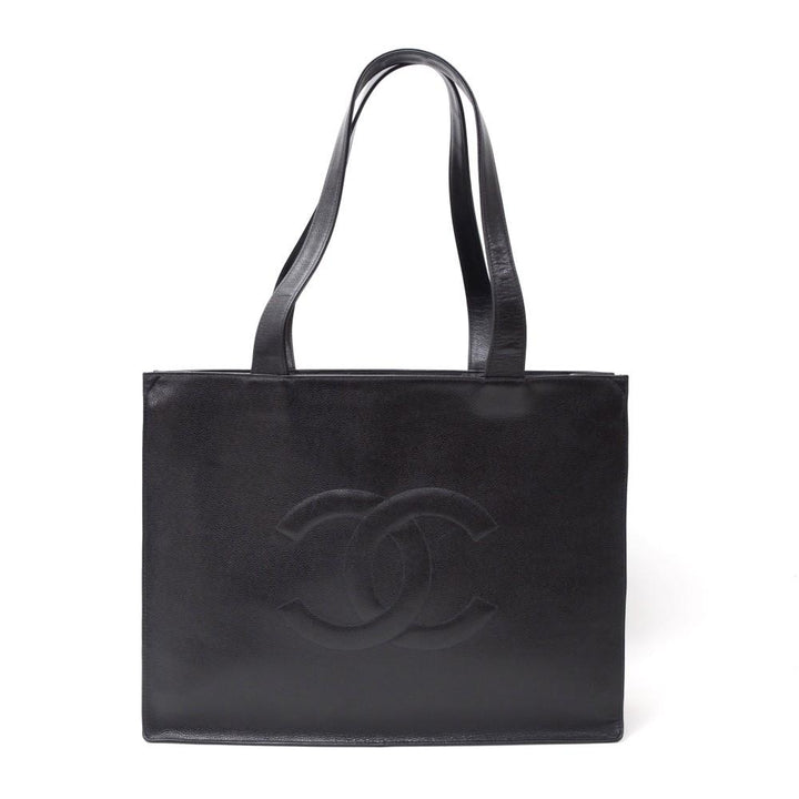 caviar leather jumbo tote bag