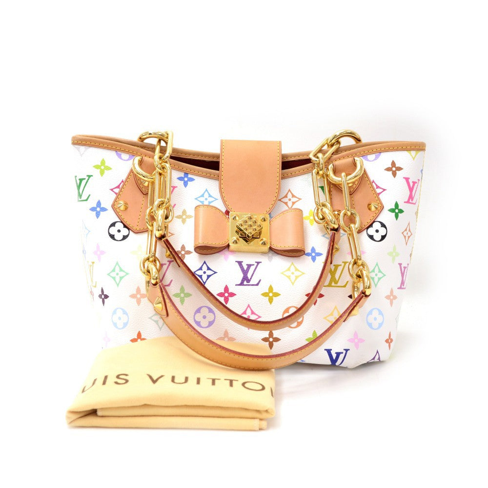 annie mm multicolore monogram canvas handbag