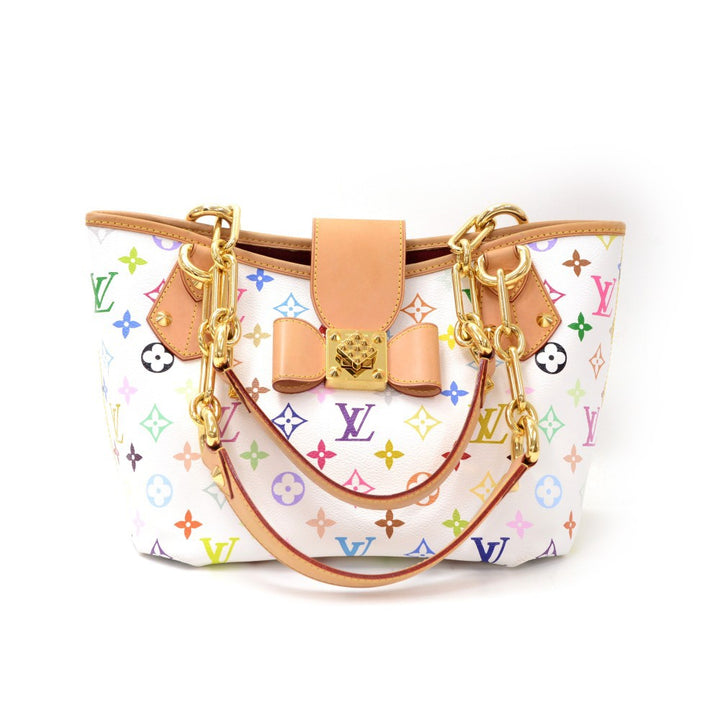annie mm multicolore monogram canvas handbag