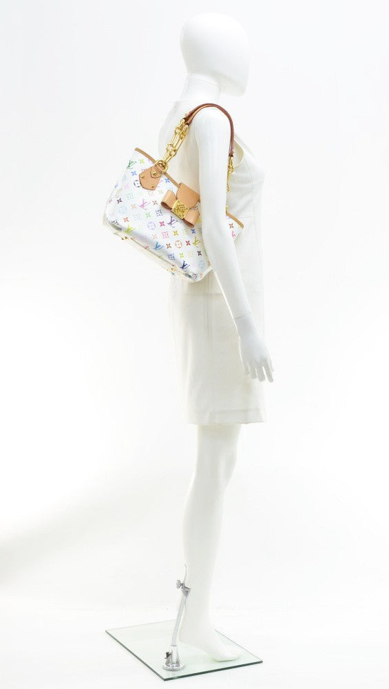 annie mm multicolore monogram canvas handbag