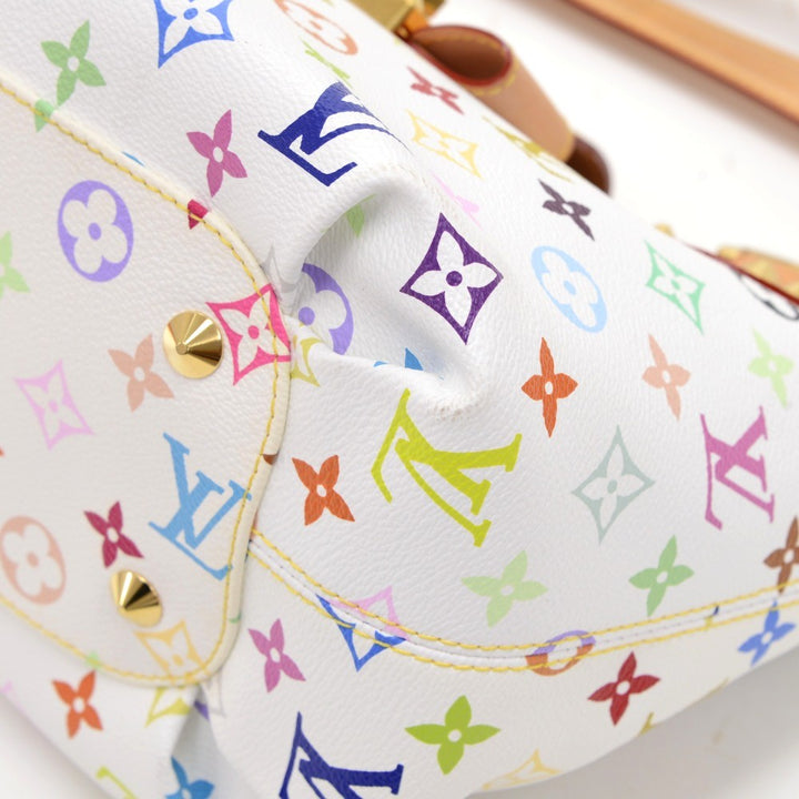 annie mm multicolore monogram canvas handbag