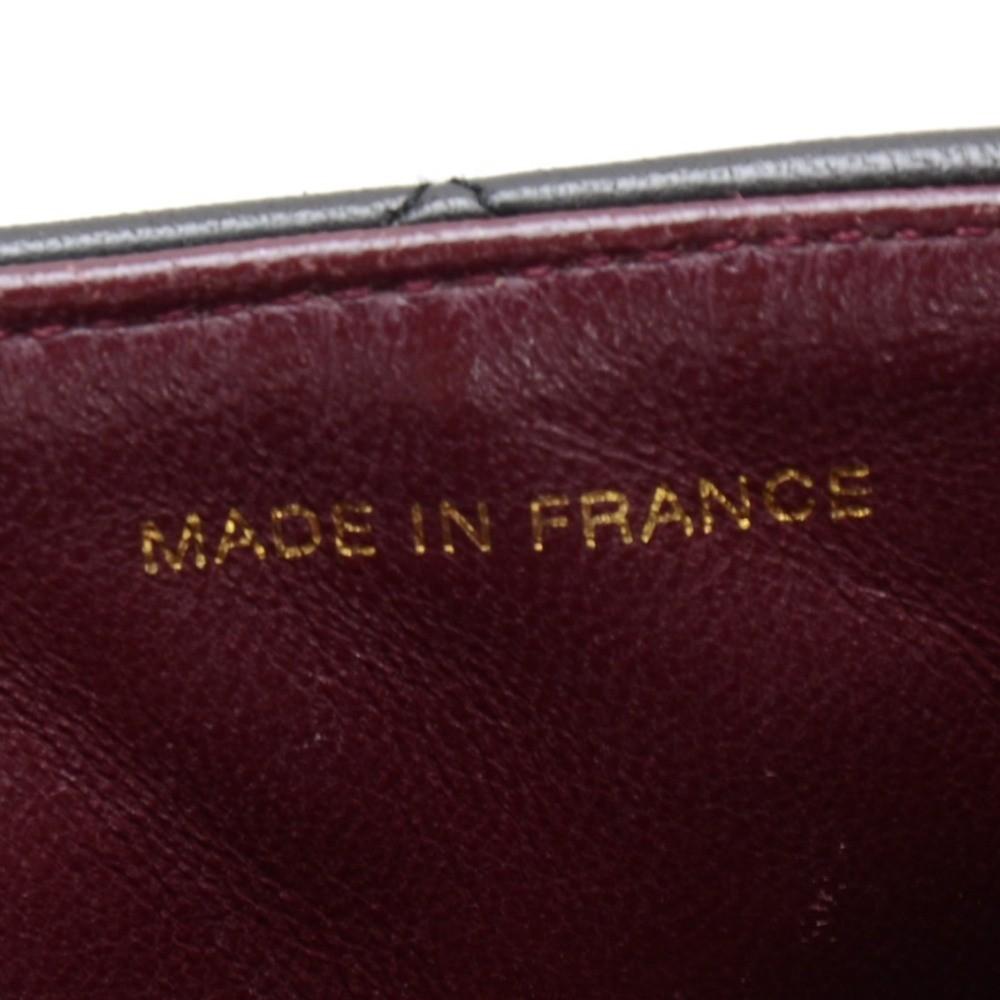 8" quilted lambskin leather shoulder bag