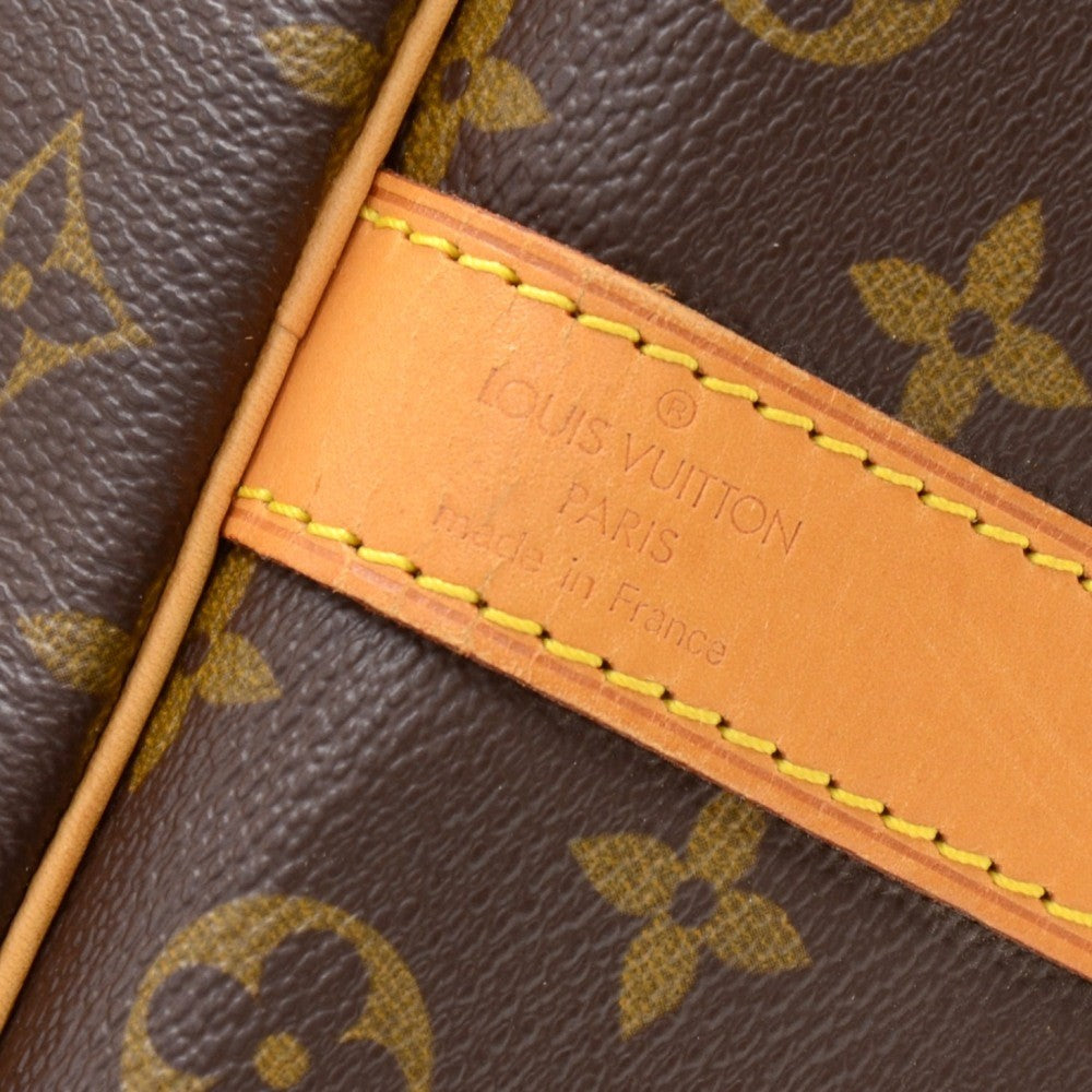 keepall 50 bandouliere monogram canvas travel bag with strap