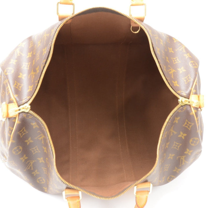 keepall 50 bandouliere monogram canvas travel bag with strap