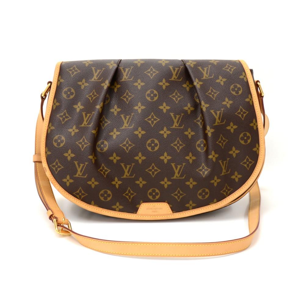 menilmontant mm monogram canvas shoulder bag