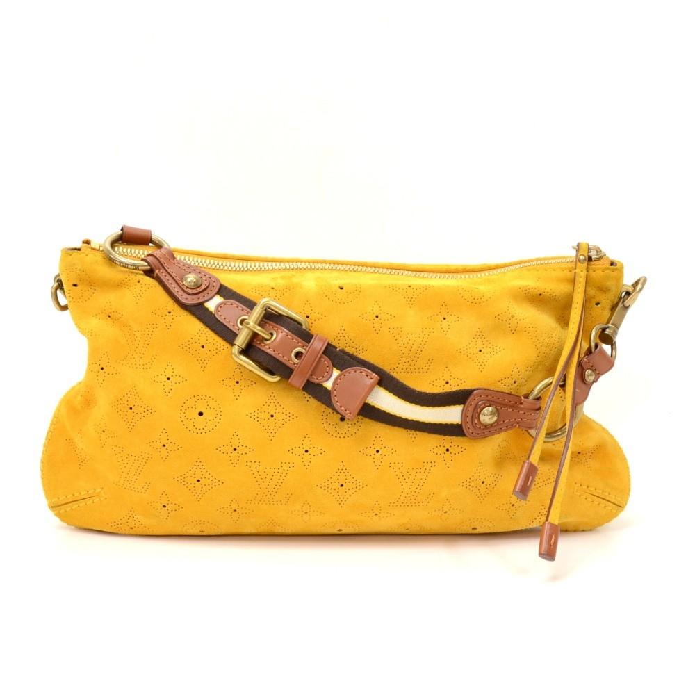onatah pochette suede leather shoulder bag
