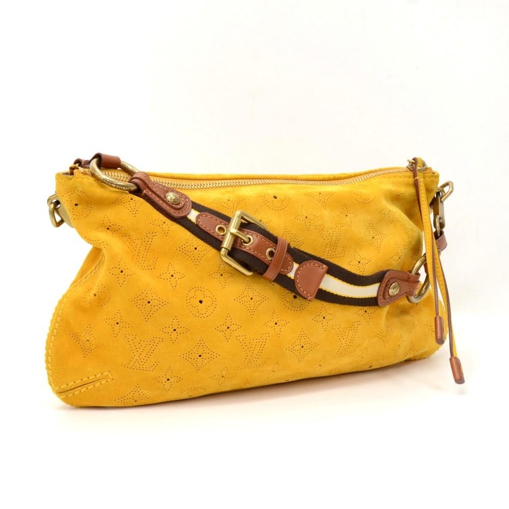 onatah pochette suede leather shoulder bag