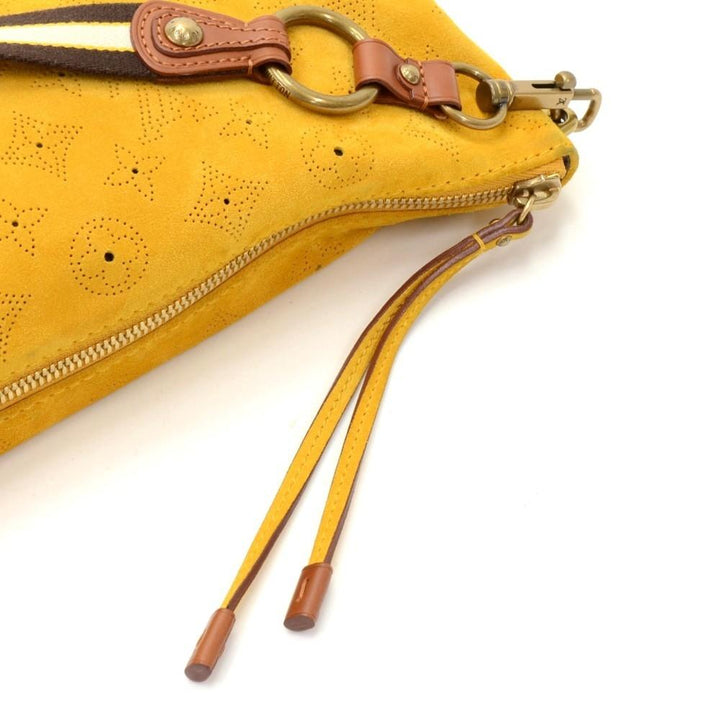onatah pochette suede leather shoulder bag