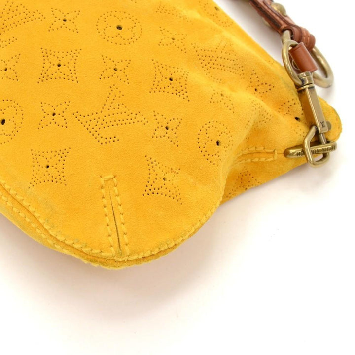 onatah pochette suede leather shoulder bag