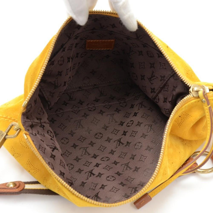 onatah pochette suede leather shoulder bag