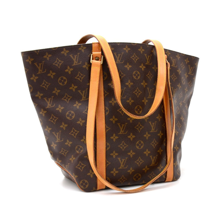 sac shopping monogram canvas tote bag