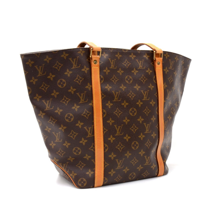 sac shopping monogram canvas tote bag