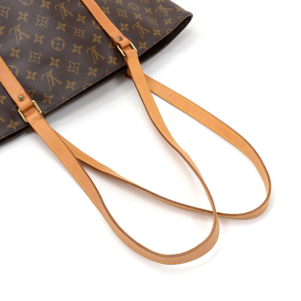 sac shopping monogram canvas tote bag