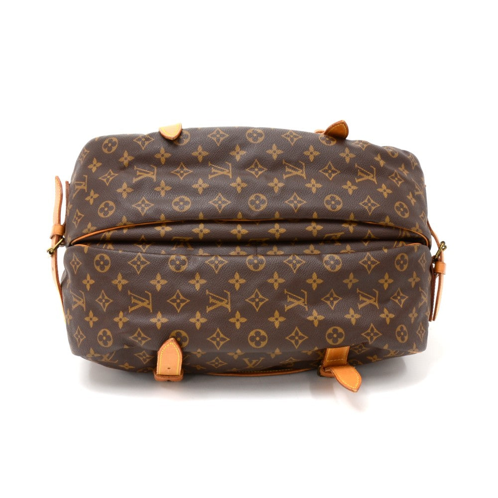 saumur 43 monogram canvas shoulder bag